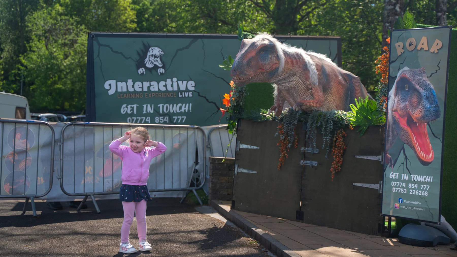 Dinosaur entertainment at Castle Archdale Holiday Park